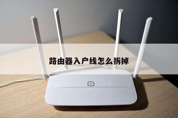 路由器入户线怎么拆掉