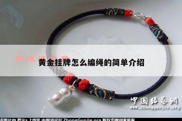 黄金挂牌怎么编绳的简单介绍