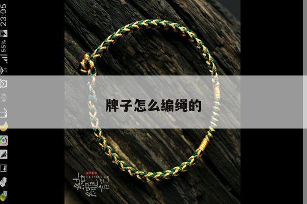牌子怎么编绳的